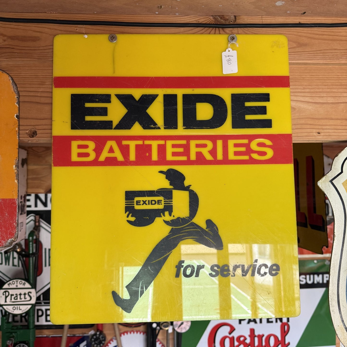 EXIDE PLASTIC SIGN #07577 image 0