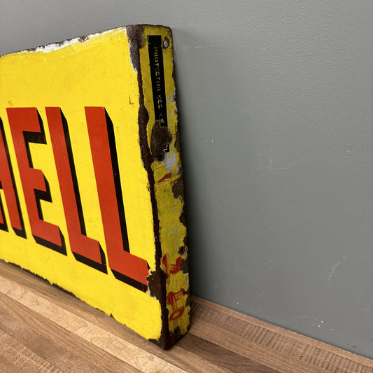 SHELL ENAMEL SIGN #08399 image 1