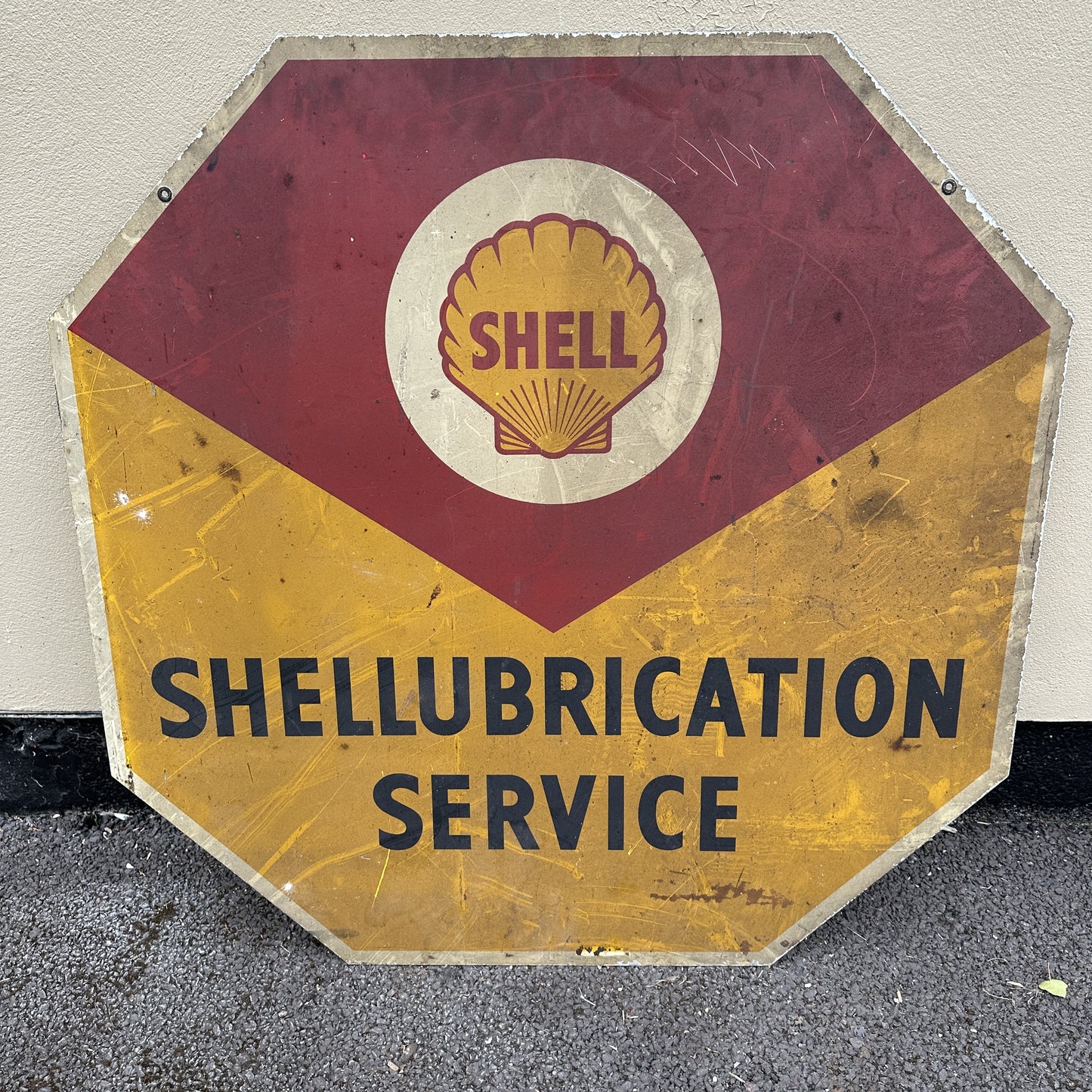SHELL LUBRICATION SIGN #07904 image 1