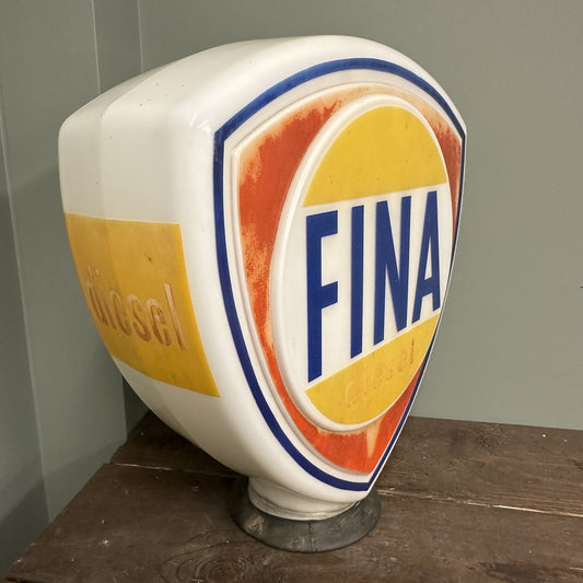 FINA DIESEL PETROL PUMP GLOBE #08259 image 1