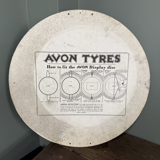 AVON TYRES HARDBOARD SIGN - #08785 image 1