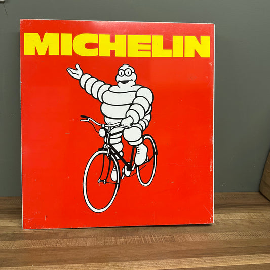 DOUBLE SIDED MICHELIN BICYCLE TIN SIGN #08504 image 1