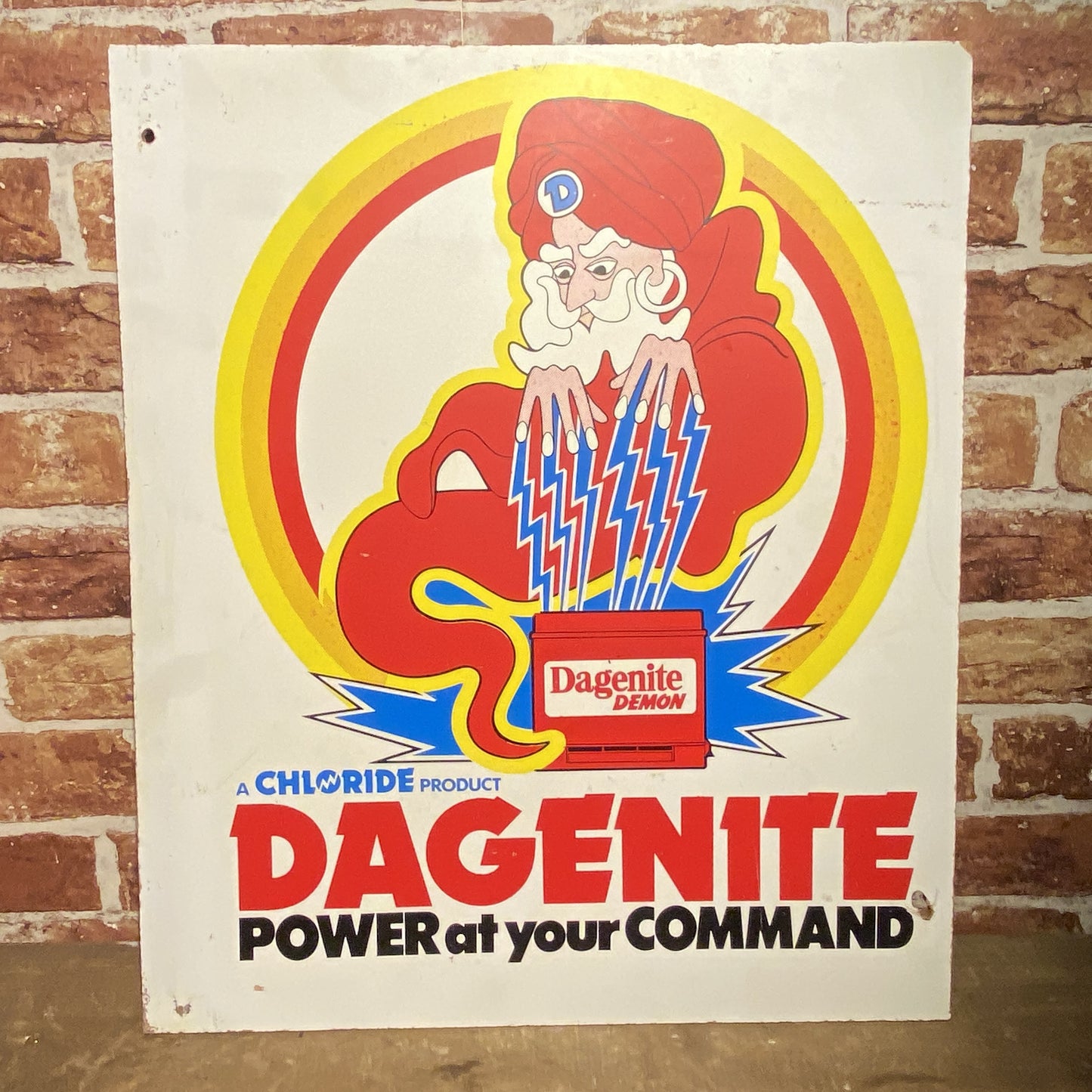 VINTAGE HARDBOARD SIGN - DAGENITE - #5875 image 0