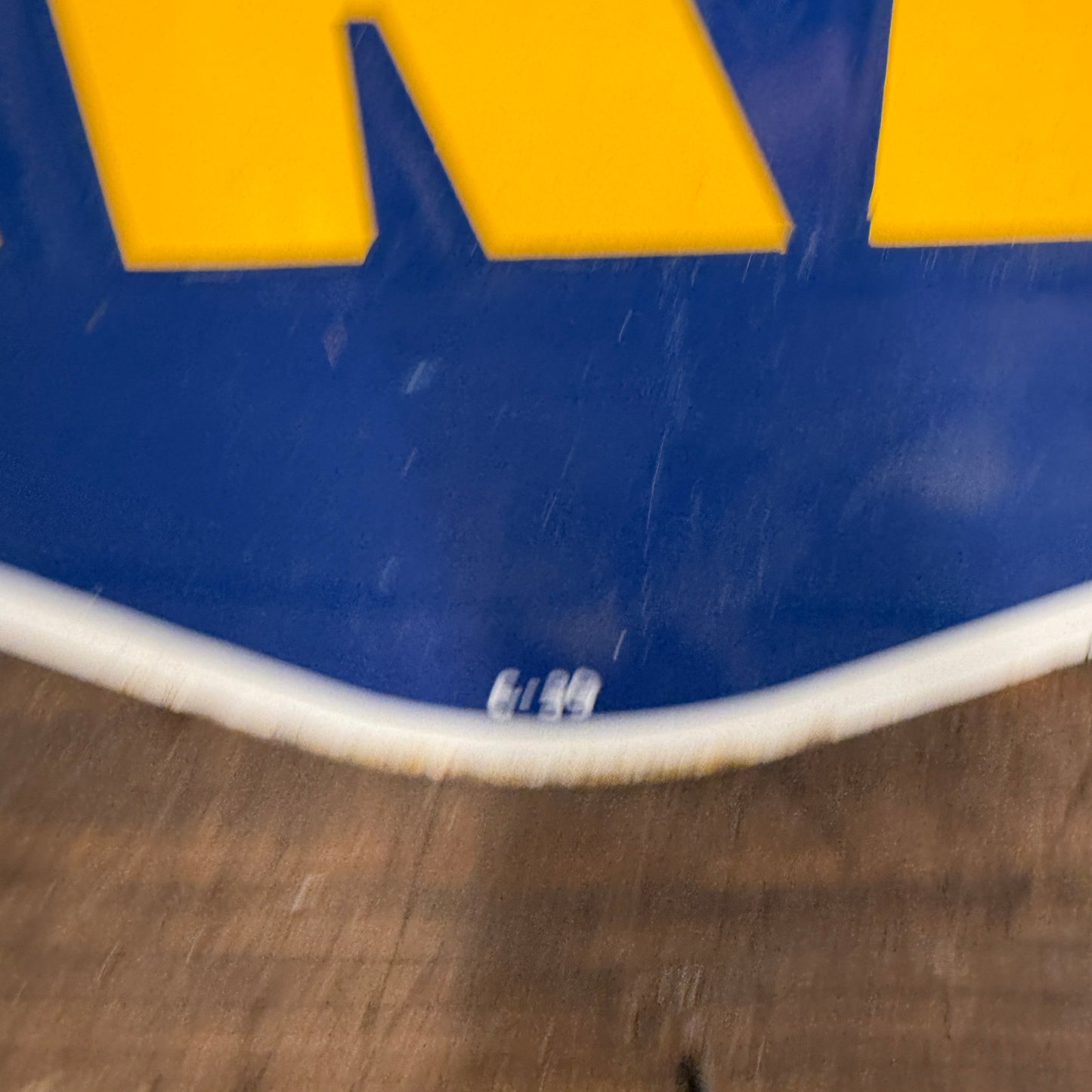 GOODYEAR TYRES DOUBLE SIDED ENAMEL SIGN - #9225