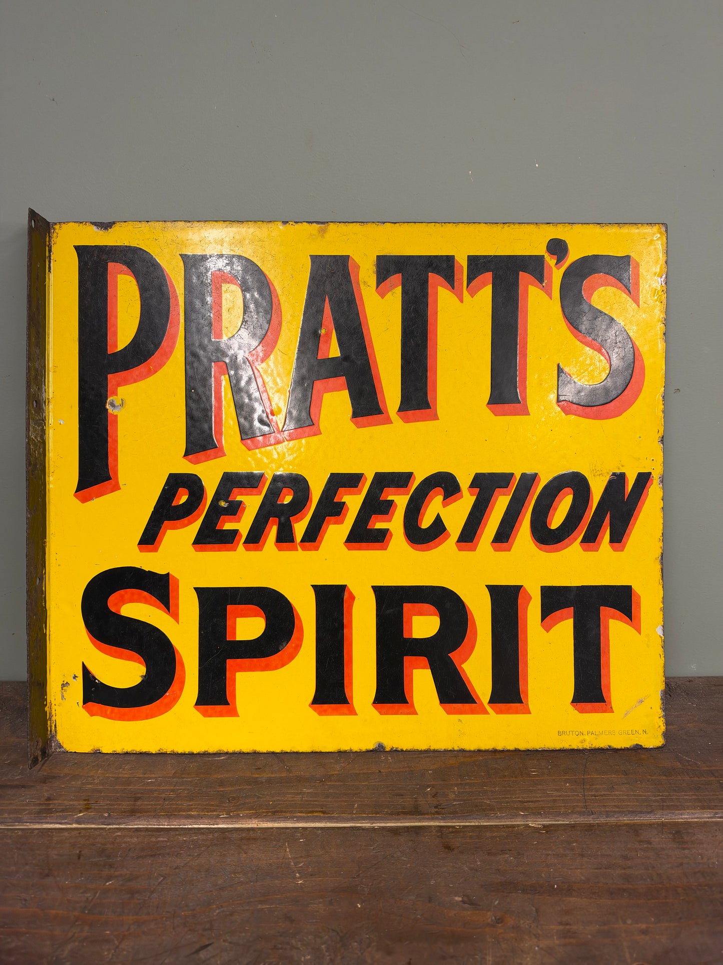PRATTS ENAMEL SIGN #9376