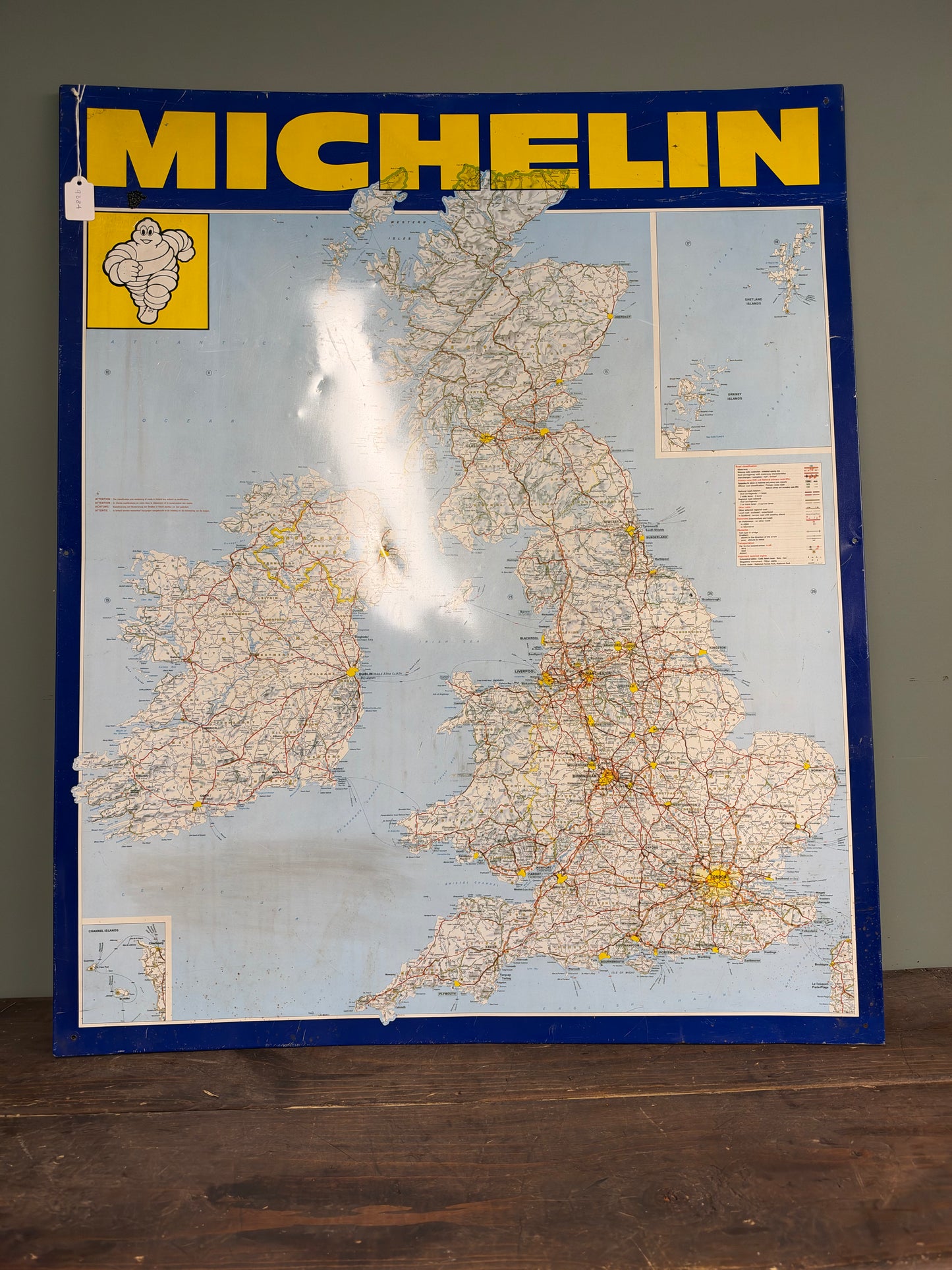 MICHELIN MAP TIN SIGN #9384