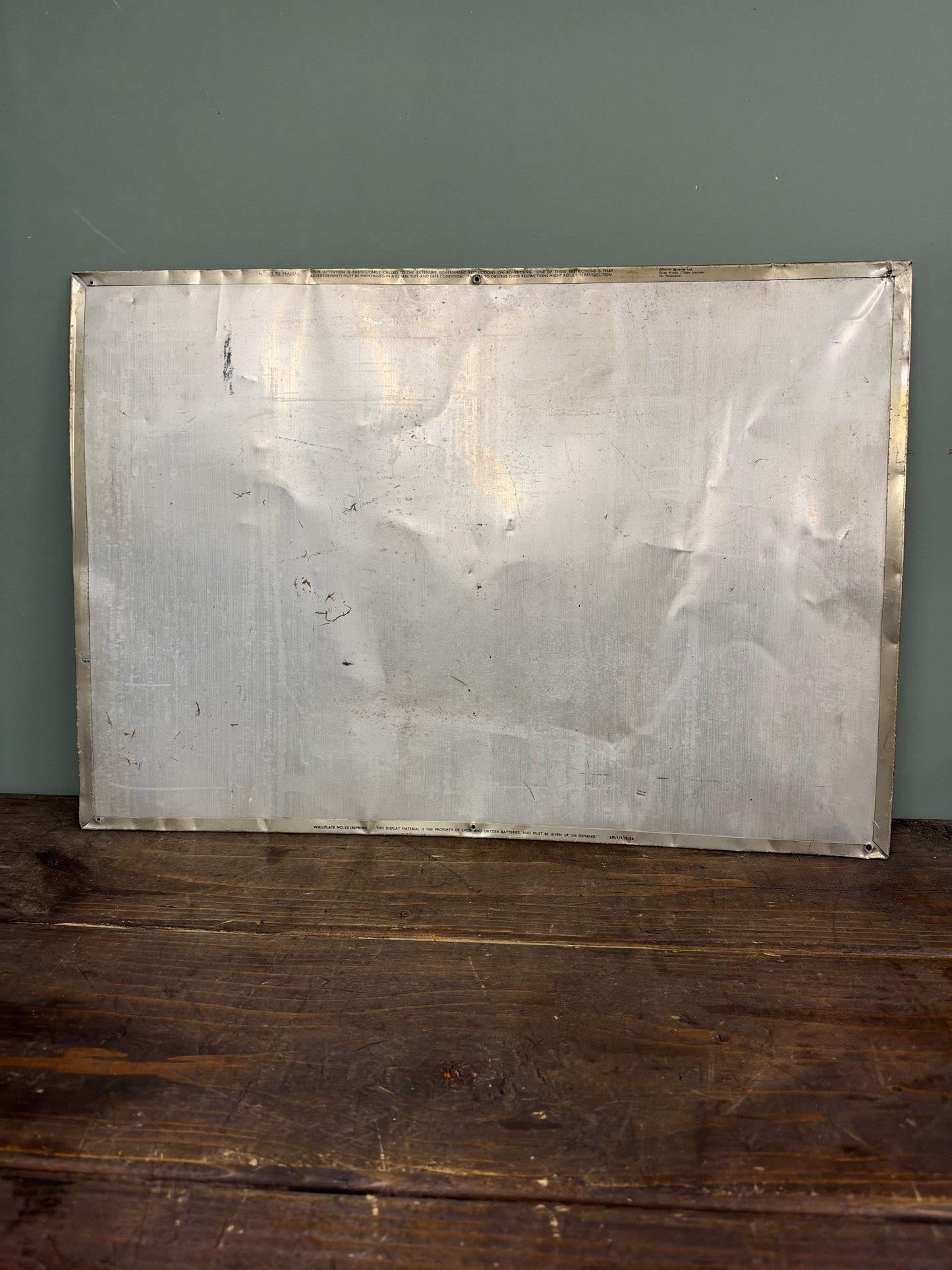 EXIDE TIN SIGN #9416