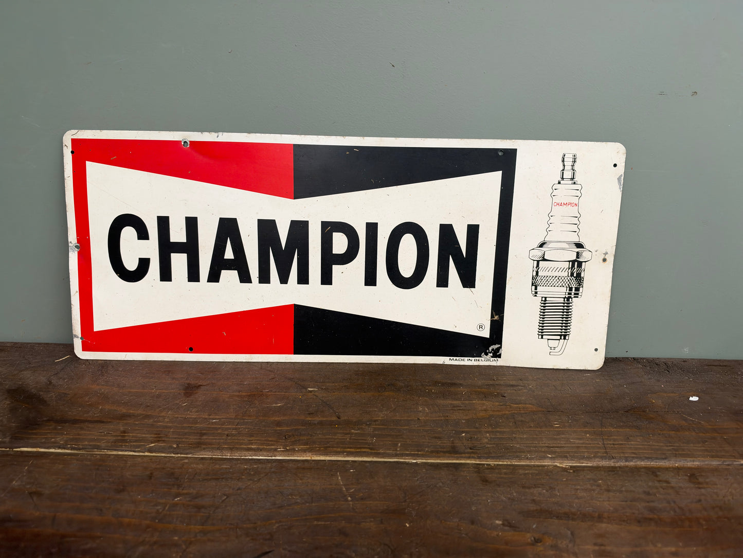 CHAMPION TIN SIGN #9426