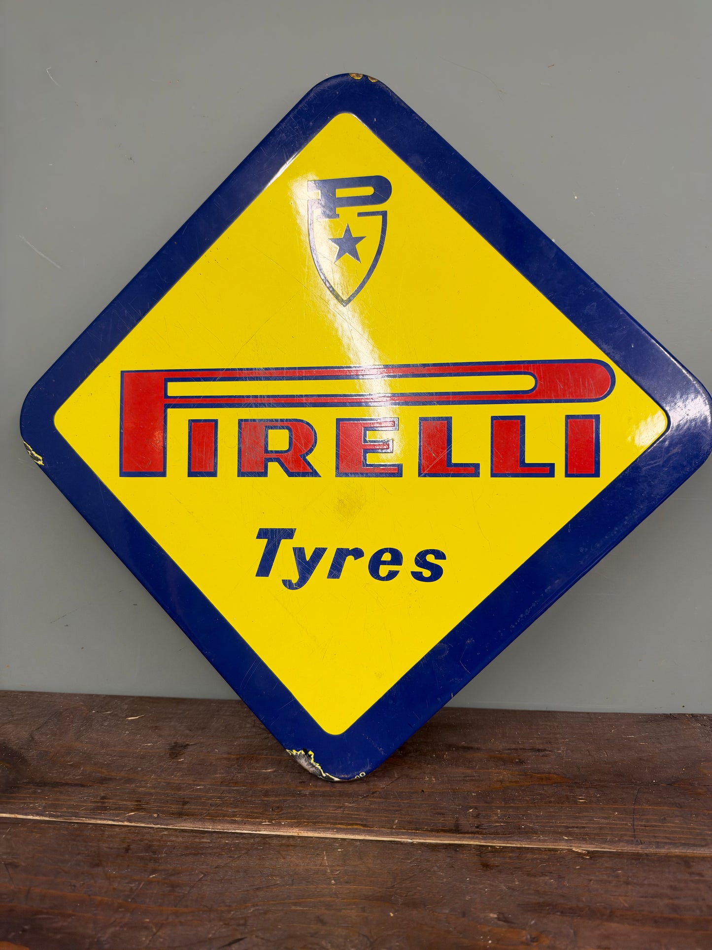 PIRELLI ENAMEL SIGN #9464