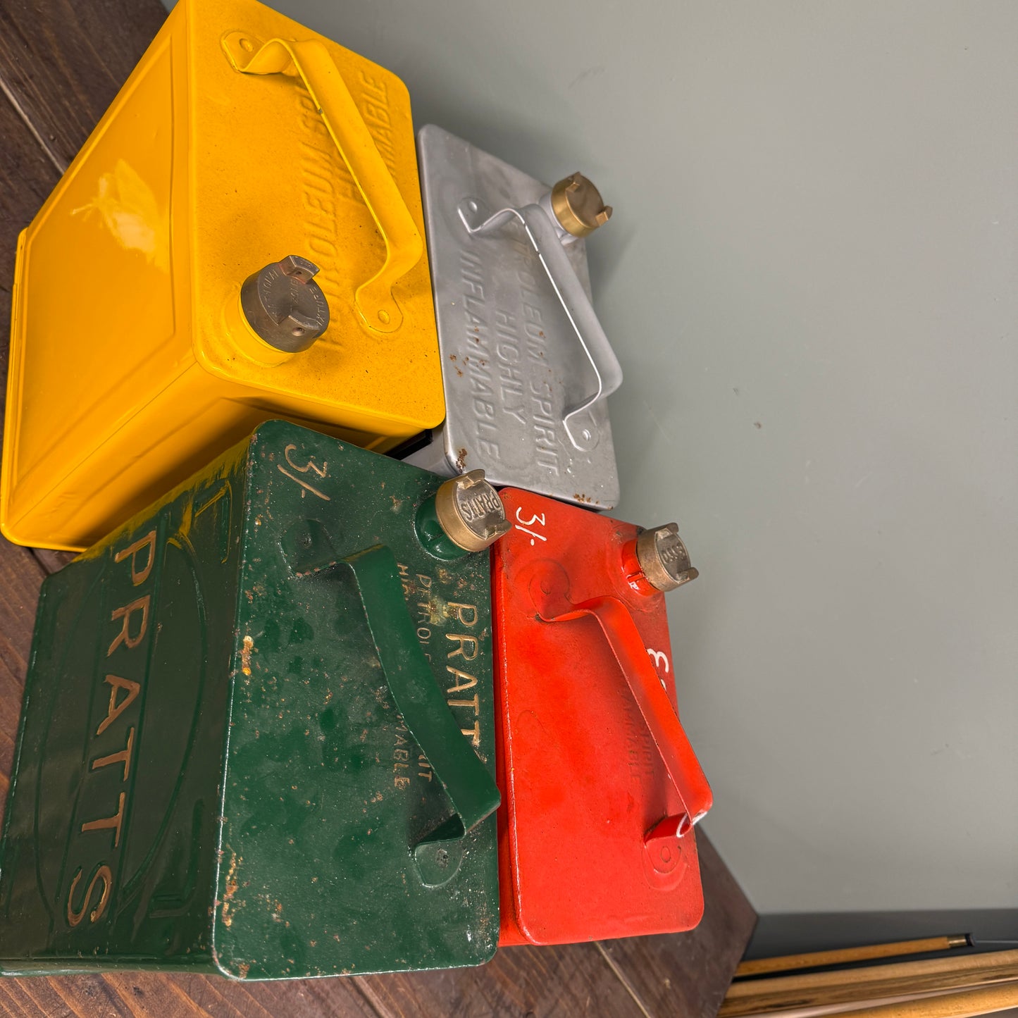 4 X 2 GALLON PETROL CANS - #9125