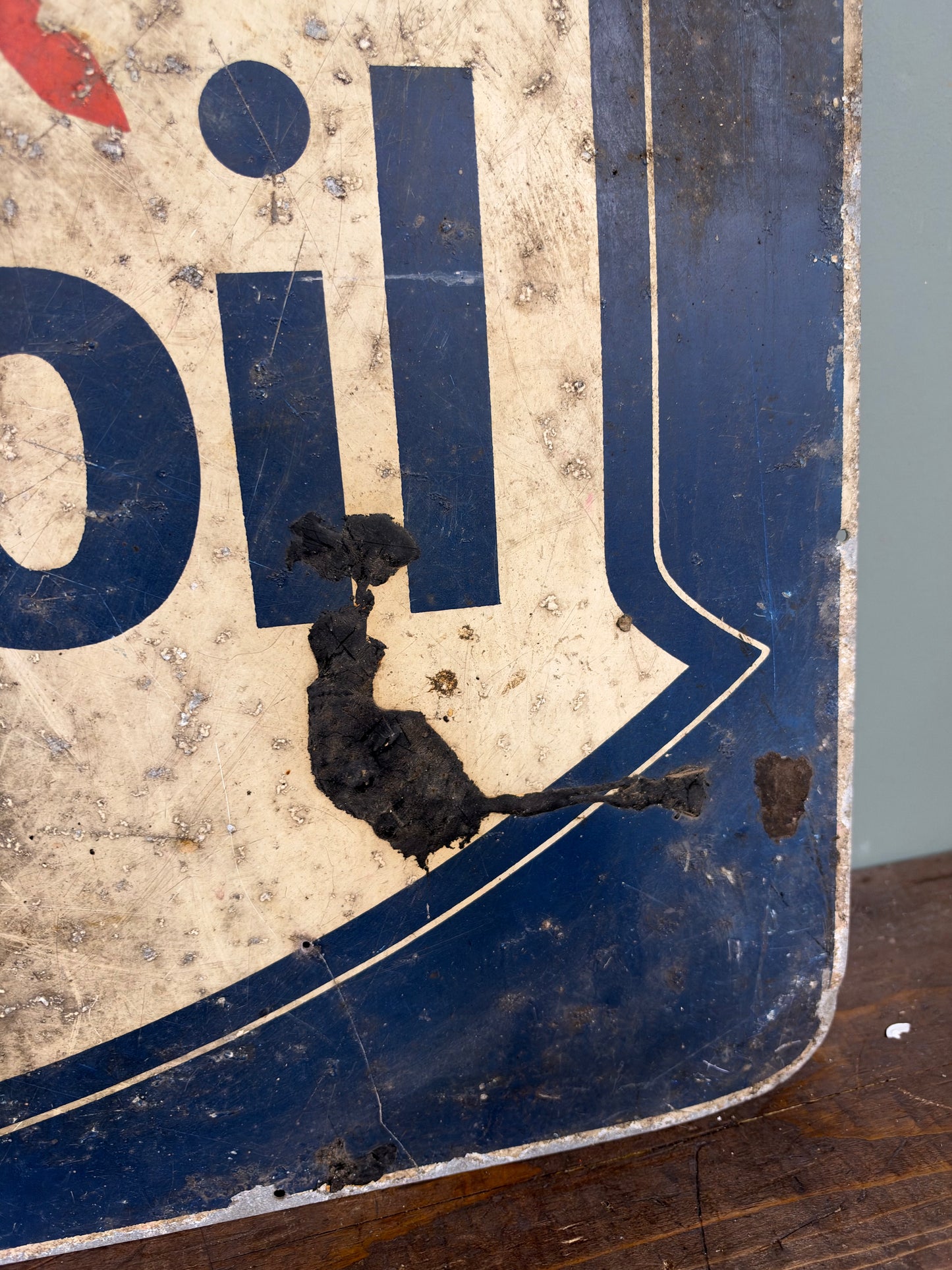 MOBILOIL TIN SIGN #9494