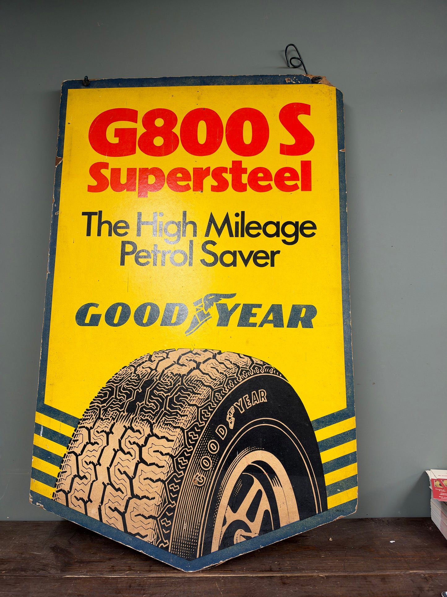 GOODYEAR HARDBOARD SIGN #9500