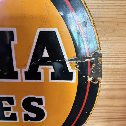 INDIA TYRES ENAMEL SIGN #07977 image 1