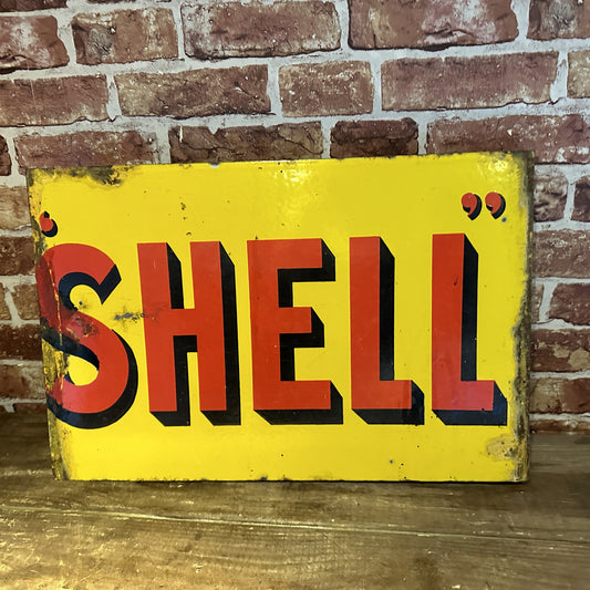 SHELL ENAMEL SIGN #7555 image 1