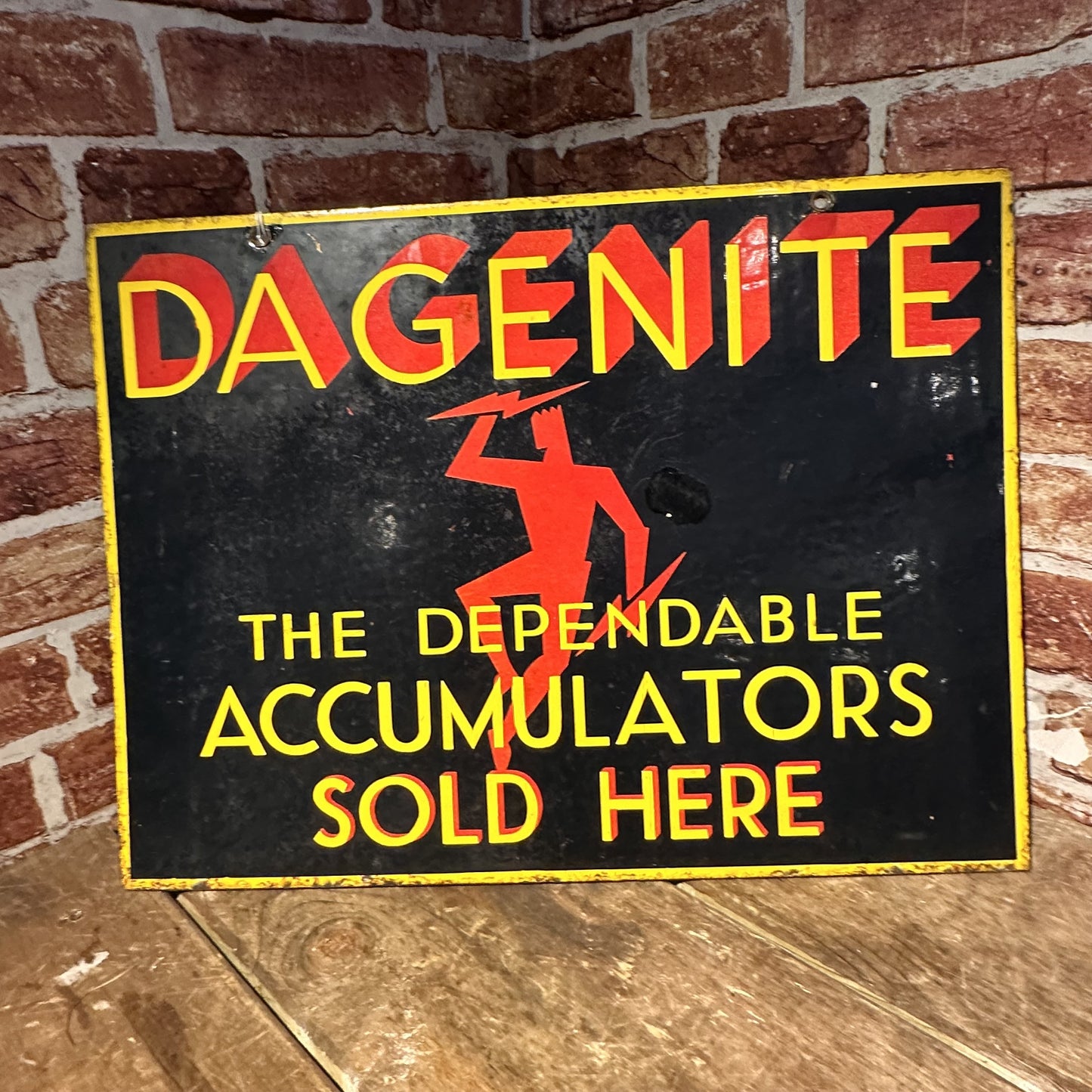 DAGGERNITE ENAMEL SIGN #6176 image 1