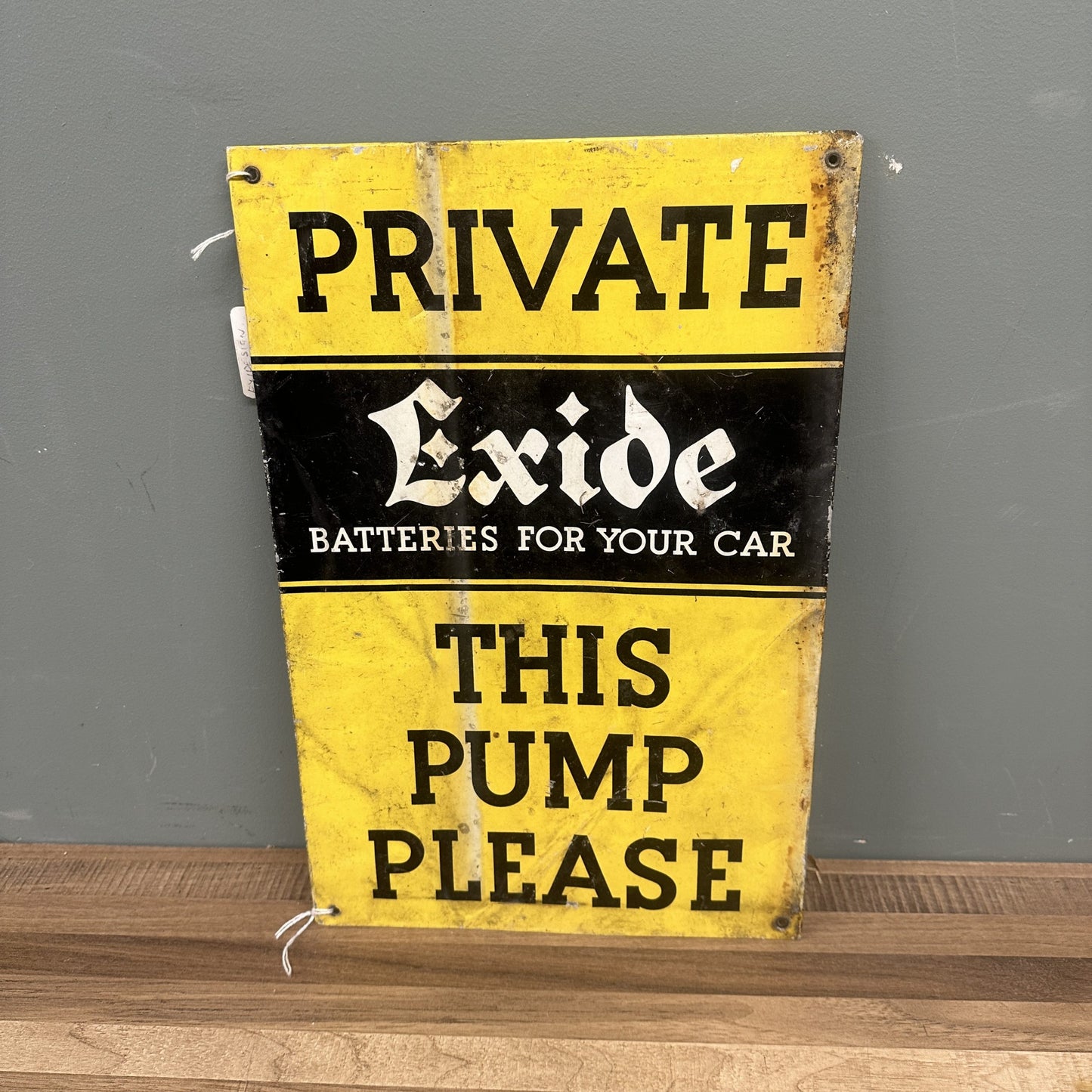 EXIDE TIN SIGN #08412 image 0
