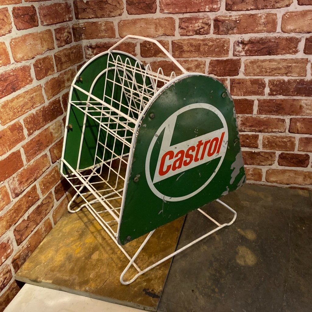 VINTAGE OIL CAN RACK CASTROL 3895 Matts Automobilia