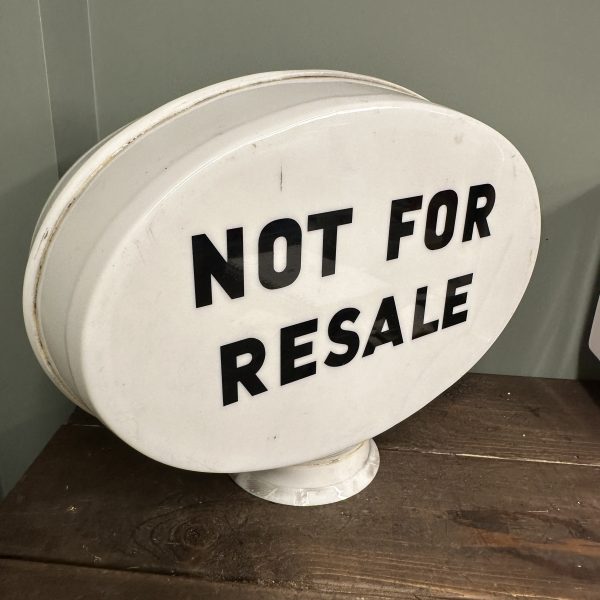 NOT FOR RESALE PETROL PUMP GLOBE #08247