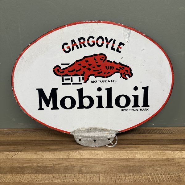 MOBIL OIL ENAMEL SIGN #08393