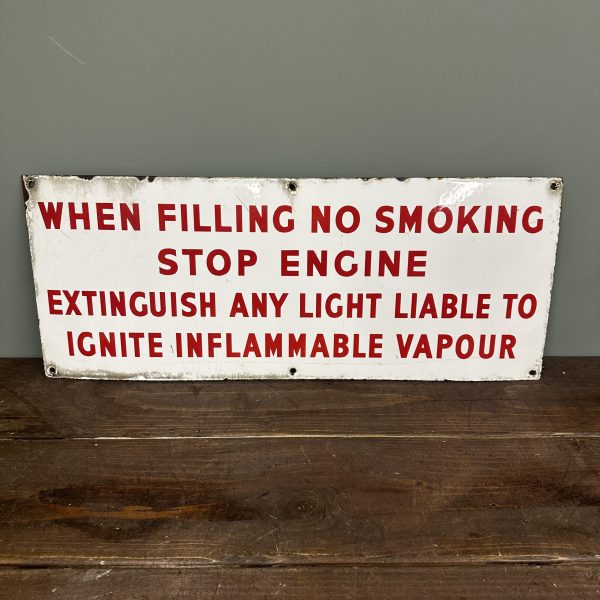 PETROL STATION ENAMEL SIGN #08407