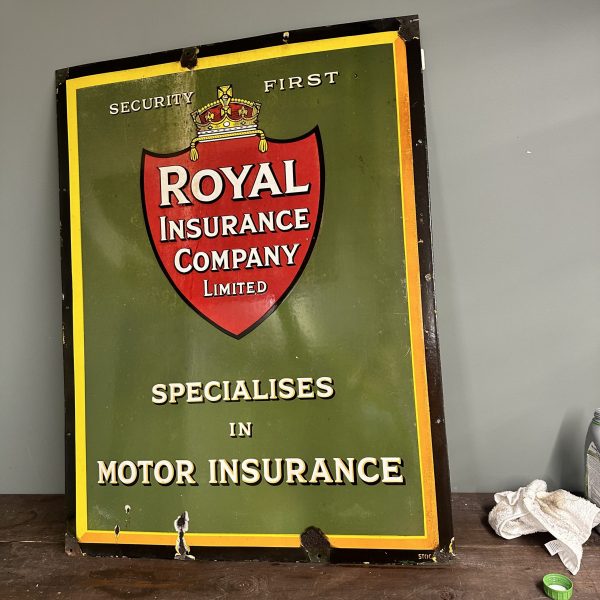 ROYAL INSURANCE  ENAMEL SIGN #08403
