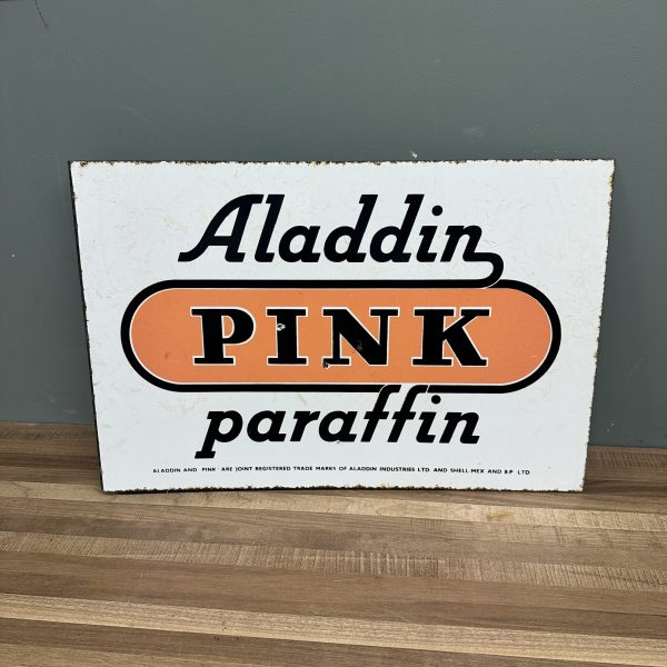 ALADDIN PINK ENAMEL SIGN #08402 - Image 3