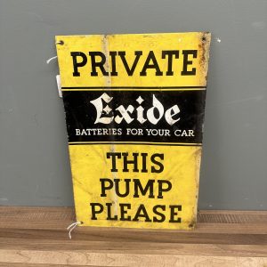 EXIDE TIN SIGN #08412