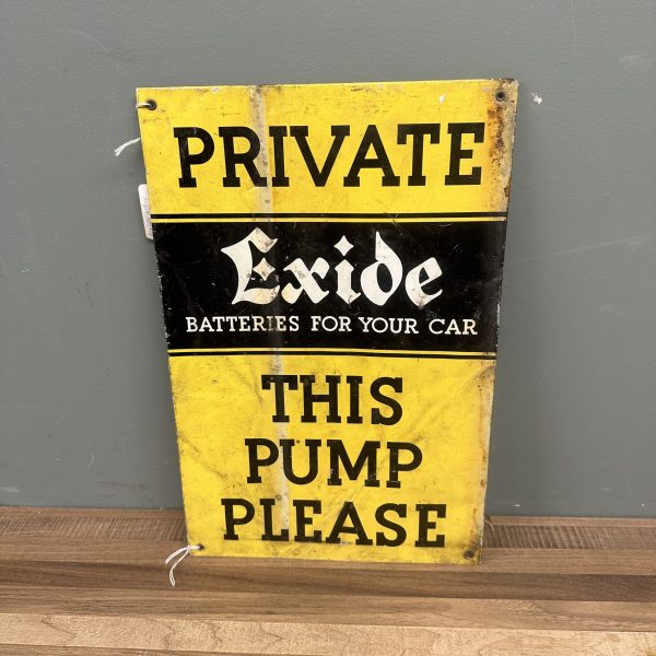 EXIDE TIN SIGN #08412