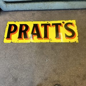 PRATTS ENAMEL SIGN #08425