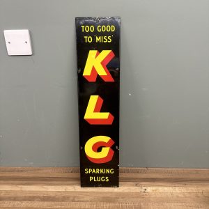 KLG ENAMEL SIGN #08422