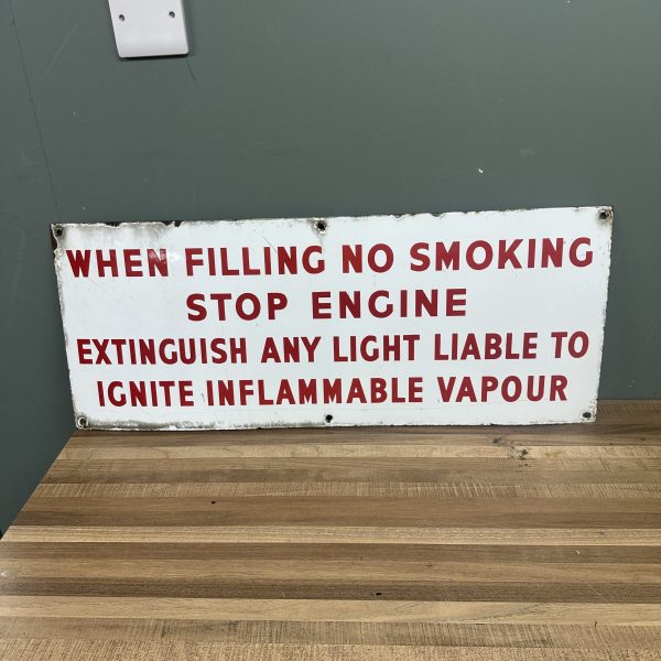 FILLING STATION ENAMEL SIGN #08418
