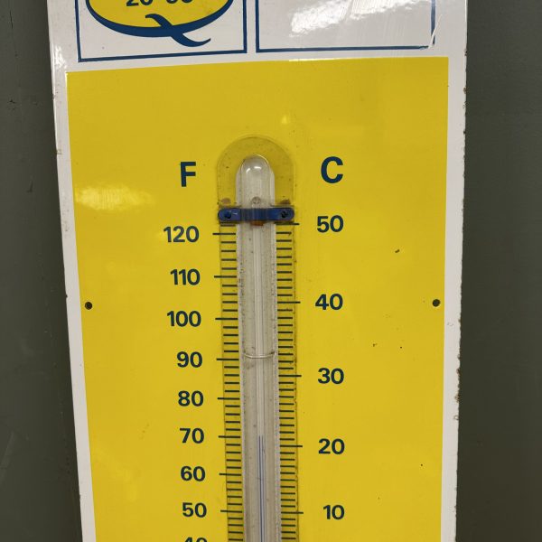 DUCKHAMS THERMOMETER ENAMEL SIGN #08541 - Image 3