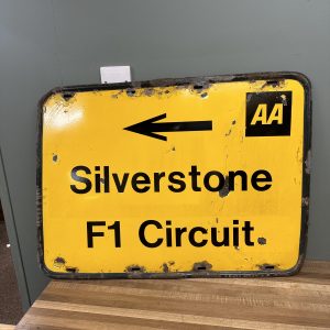 AA SILVERSTONE ENAMEL SIGN #08544