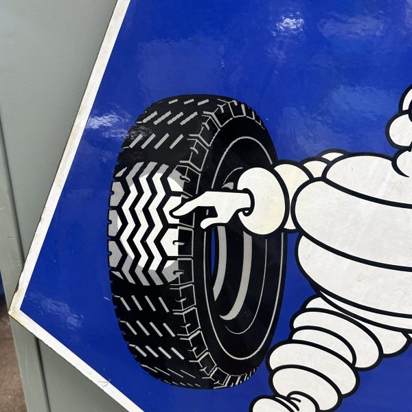 DOUBLE SIDED MICHELIN SWINGING ENAMEL SIGN #08551 - Image 3