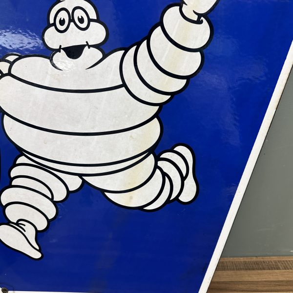 DOUBLE SIDED MICHELIN SWINGING ENAMEL SIGN #08551 - Image 4