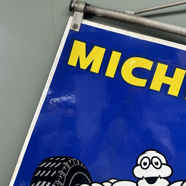 DOUBLE SIDED MICHELIN SWINGING ENAMEL SIGN #08551 - Image 6