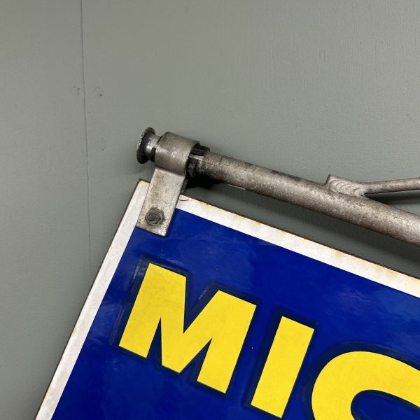 DOUBLE SIDED MICHELIN SWINGING ENAMEL SIGN #08551 - Image 7