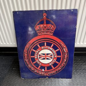 RAC ENAMEL DOUBLE SIDED SIGN #08622