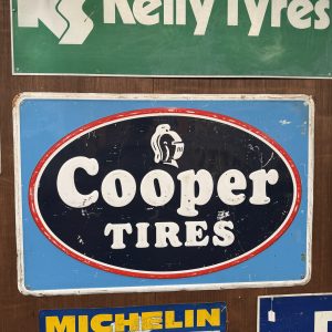 COOPER TIRES TIN SIGN #08624
