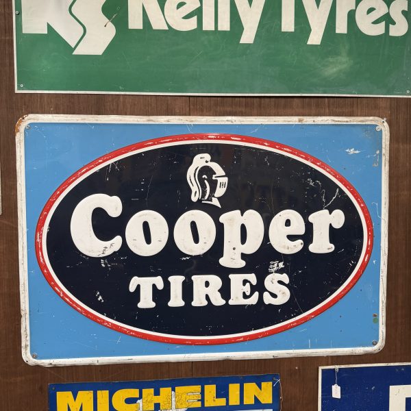 COOPER TIRES TIN SIGN #08624