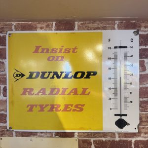 DUNLOP THERMOMETER ENAMEL SIGN #08609