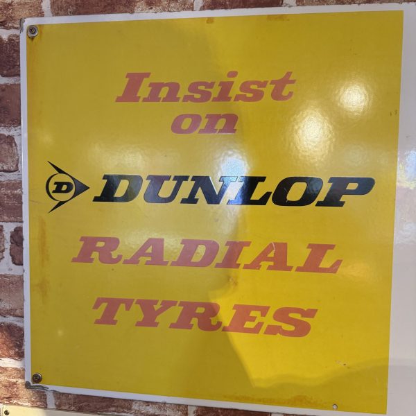 DUNLOP THERMOMETER ENAMEL SIGN #08609 - Image 3