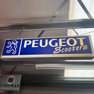 PEUGEOT SCOOTERS DOUBLE SIDED LIGHTBOX #08611