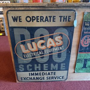 LUCAS TIN SIGN  #09909