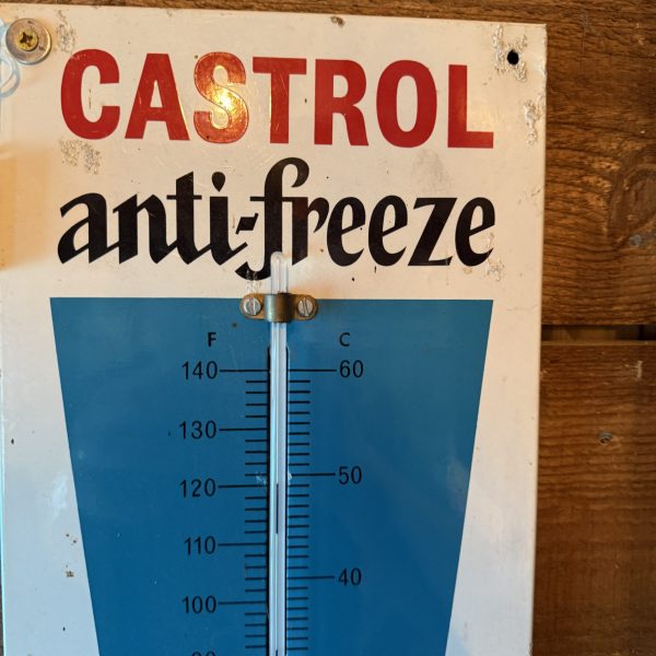 CASTROL ANTI-FREEZE THERMOMETER SIGN  #07633 - Image 2