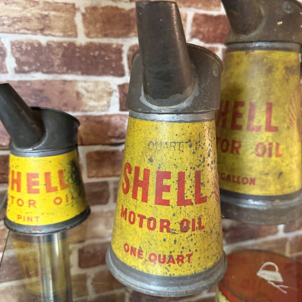 SET OF 5 SHELL OIL POURERS  #08664 - Image 9