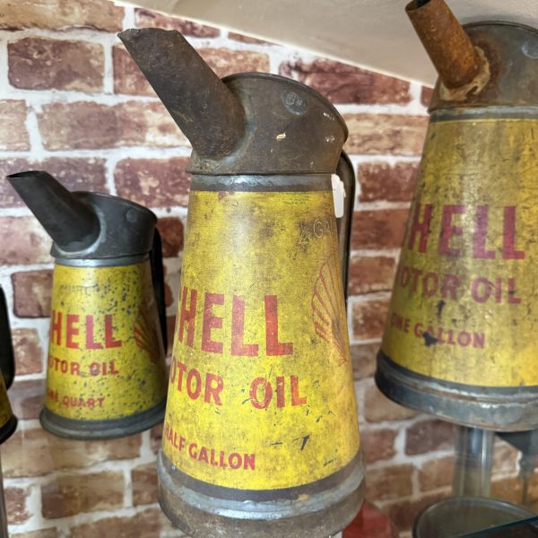SET OF 5 SHELL OIL POURERS  #08664 - Image 12