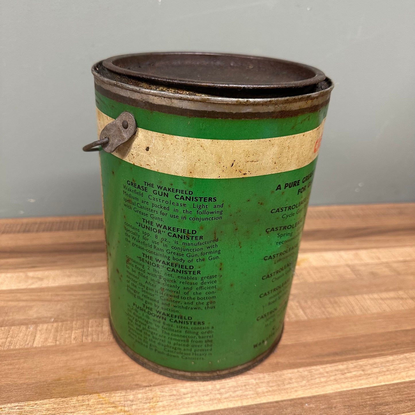 CASTROL LARGE GREASE TIN  #08451 image 3