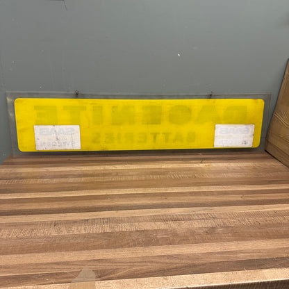 DAGENITE BATTERIES PLASTIC SIGN #08526 image 1