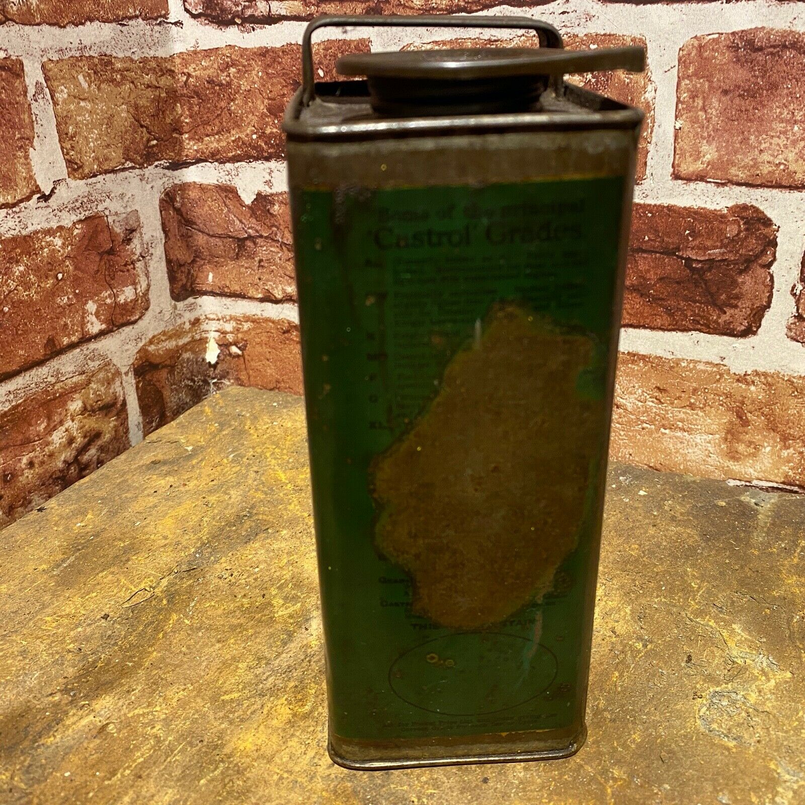 VINTAGE OIL CAN - CASTROL QUART #4614 image 3